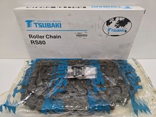 NEW IN BOX TSUBAKI 10' 120 LINKS ROLLER CHAIN RS80