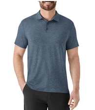 Member's Mark Men's Favorite Soft Polo Blue Heather-Size Medium-NWT