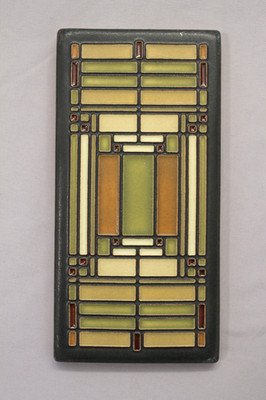 Motawi Tileworks Frank Lloyd Wright Oak Park Chicago Decorative Tile 3.8'' x 7.8''