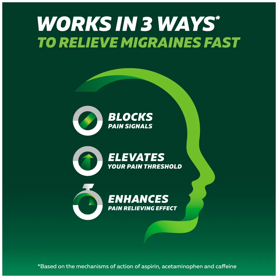 Comprimidas analgésicas Excedrin Extra Strength, 300 ct. Foto 3 de 4