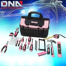 37pc Hand Tool Kit Pliers Hammer Level Wrench Hacksaw Screwdriver Measuring Tape