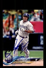 Signed Baseball Card Auto Jose Pirela 2018 Topps #284 San Diego Padres