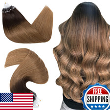 Hairro Remy Micro Loop Human Hair Extensions 16" 50g 50 Strands