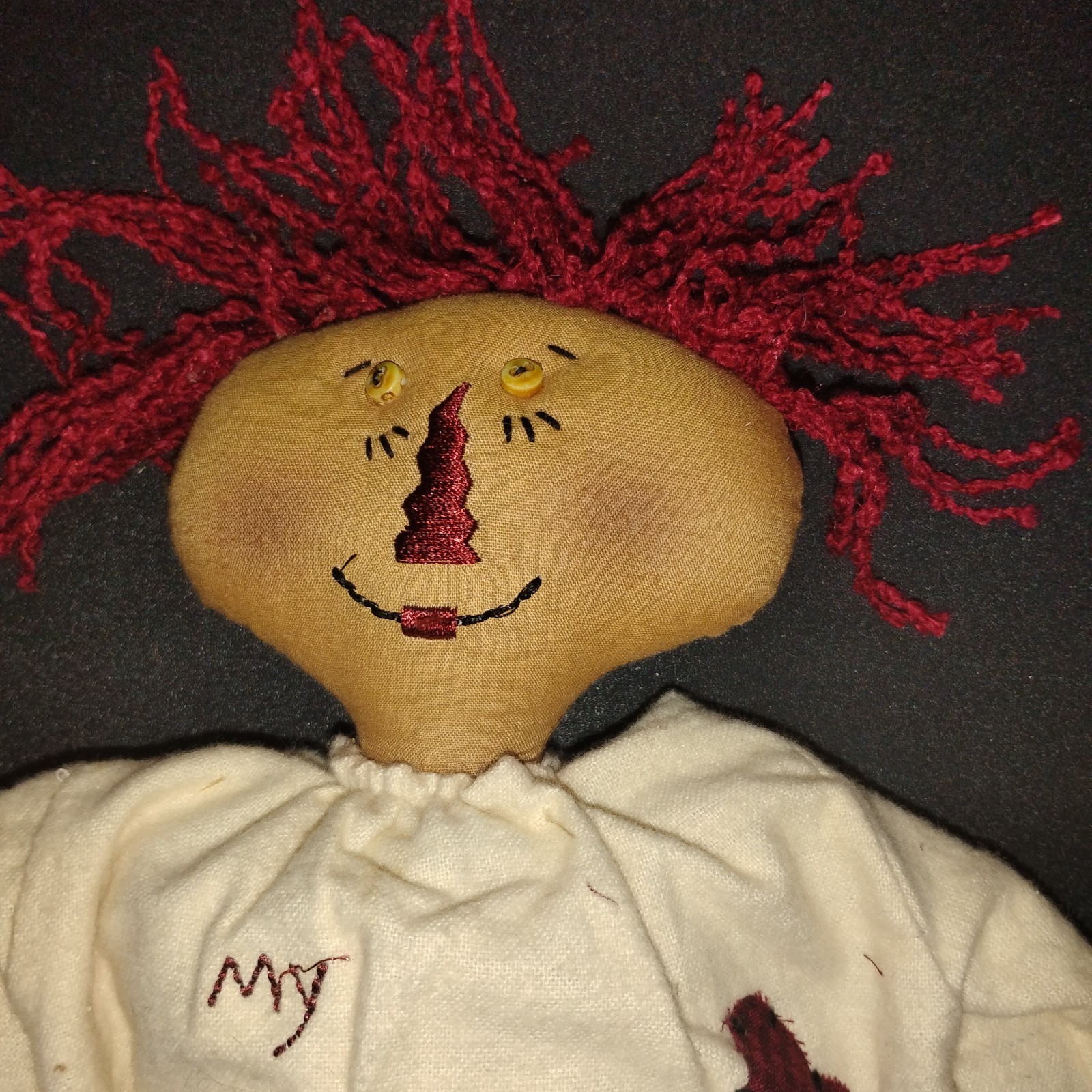 Primitive Raggedy Ann Doll. My Heart Belongs to Andy.  22"