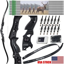 62" ILF Takedown Recurve Bow 25-60lbs for Archery Adults Hunting Competition