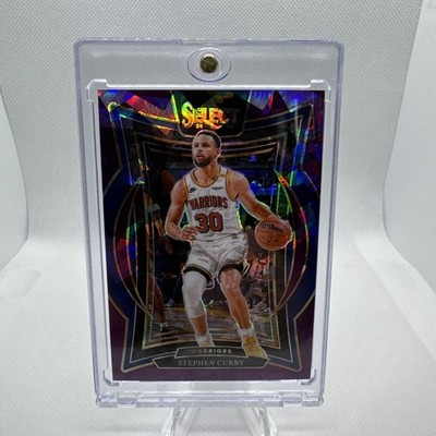 2024-25 Select Stephen Curry Purple Cracked Ice / 99 Prizm #7 Warriors