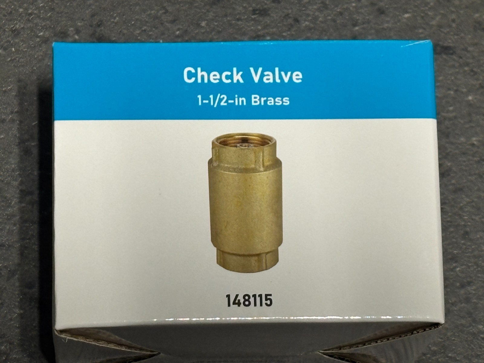 H2OPRO Check Valve 1-1/2" - Star Water Systems 1-1/2" Brass Check Valve 148115