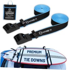 Surfboard Tie Down Straps for Roof Rack, Extra Long 15ft  Wide 1.5" , No
