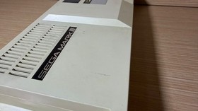 READ INFO- Sega Mark III Console + AV Scart Cable + Game