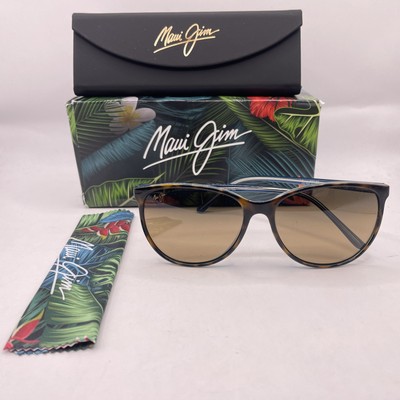Maui Jim Womens Ocean Phantos Gradient Polarized Sunglasses Peacock
