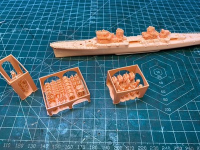 3D Printed 1/700 Italian Navy Attilio Legolo Destroyer Unpainted Model Kit