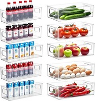 KüHlschrank Organizer Set,10Er Set (2 GrößE) KüHlschrank Organizer,KüChen Orga