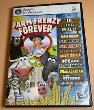 Farm Frenzy Forever PC CD 10 Games Windows Rated E for Everyone
