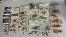 Vintage Satin Ribbon Rose Bud Craft Lot Bette...