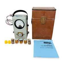 BIRD 43 THRULINE WATTMETER 6 SLUGS CARRY CASE  MANUAL VTG 400 1000 Mhz 5 25 50