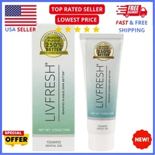 LIVFRESH Toothpaste Gel Clinically Proven to Remove Plaque 250% Better JQ