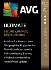 AVG ULTIMATE 2026 10 Devices 2 Years Internet Security New Retail Ships Fast !!!