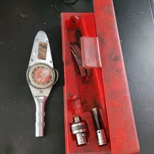 Vintage SNAP-ON TE-12 Torqometer 0-150 in. lbs 3/8" Torque Wrench w/ Case