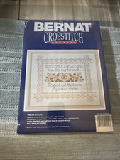 BERNAT Cross Stitch "United in Love" Brand New Sealed Kit 95-4176-00 11" x 14"