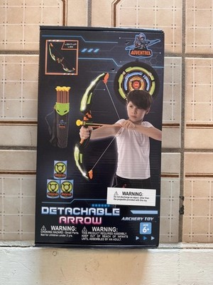 JOYIN Kids Bow and Arrow Set with LED Flash Lights, Outdoor Archery Set Toy Gift