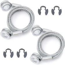 2Pcs Hood Restraint Cable Kit Compatible With Peterbilt 389 388 384 Truck Rep