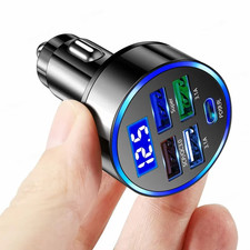 4 USB Port Super Fast Car Charger Adapter for iPhone Samsung Android Cell Phone