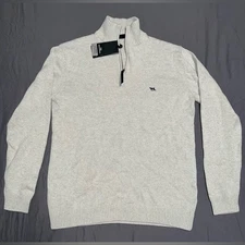 Rodd & Gunn Men’s 1/4 Zip Ivory Sweater - Large - NWT