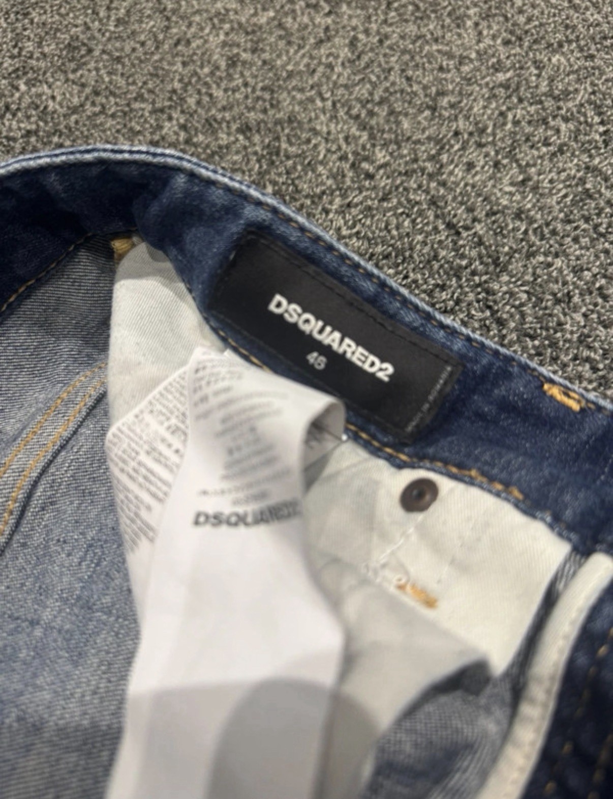 DSQUARED2 Men’s Slim Fit Jeans Paint Splatter 28–30 Waist 46 Leg RRP £500 image 3