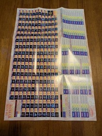 Dragon Warrior IV Nintendo NES Fldble Poster Monster Weapons Chart Insert ONLY