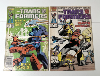 Marvel Transformers #18 (1st app. Crosscut) & #19 (1st app Omega Supreme) Lot