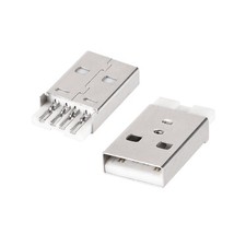 20 PCS USB 2.0 Type A Male Socket Connector Jack Port 4Pins DIP 180 Degree