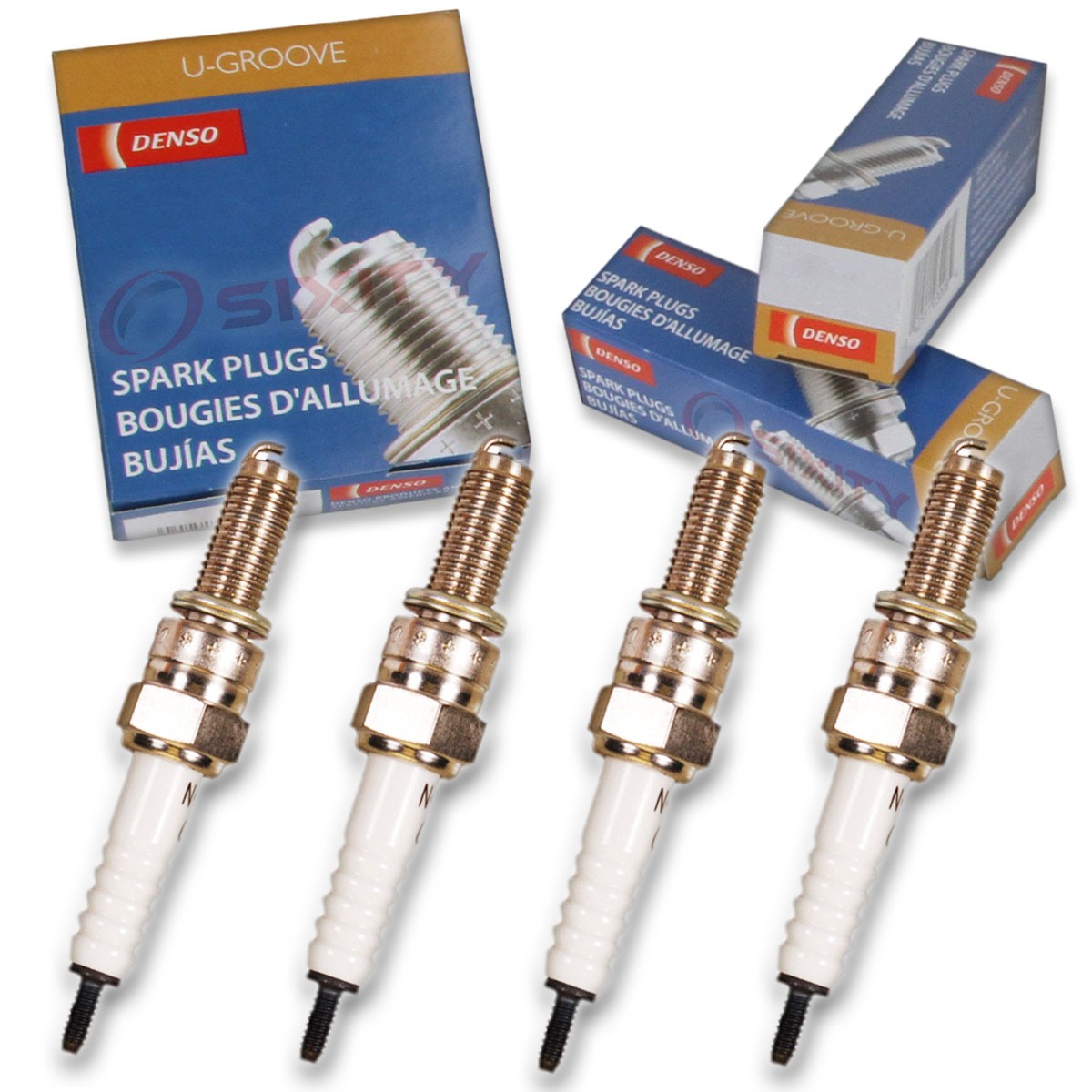 4 pc Denso Standard U-Groove Spark Plug for Honda AquaTrax R-12X 2003-2007 xc