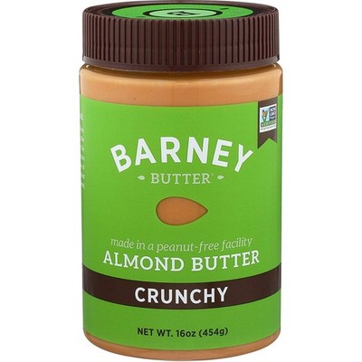 Barney Butter Almond Butter, Crunchy, 16 Ounce Jar, Skin-Free Almonds, No Sti...