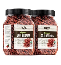 2 Pack Roots Circle Organic Dried Goji Berries 14.1oz each Rich in Antioxidants 
