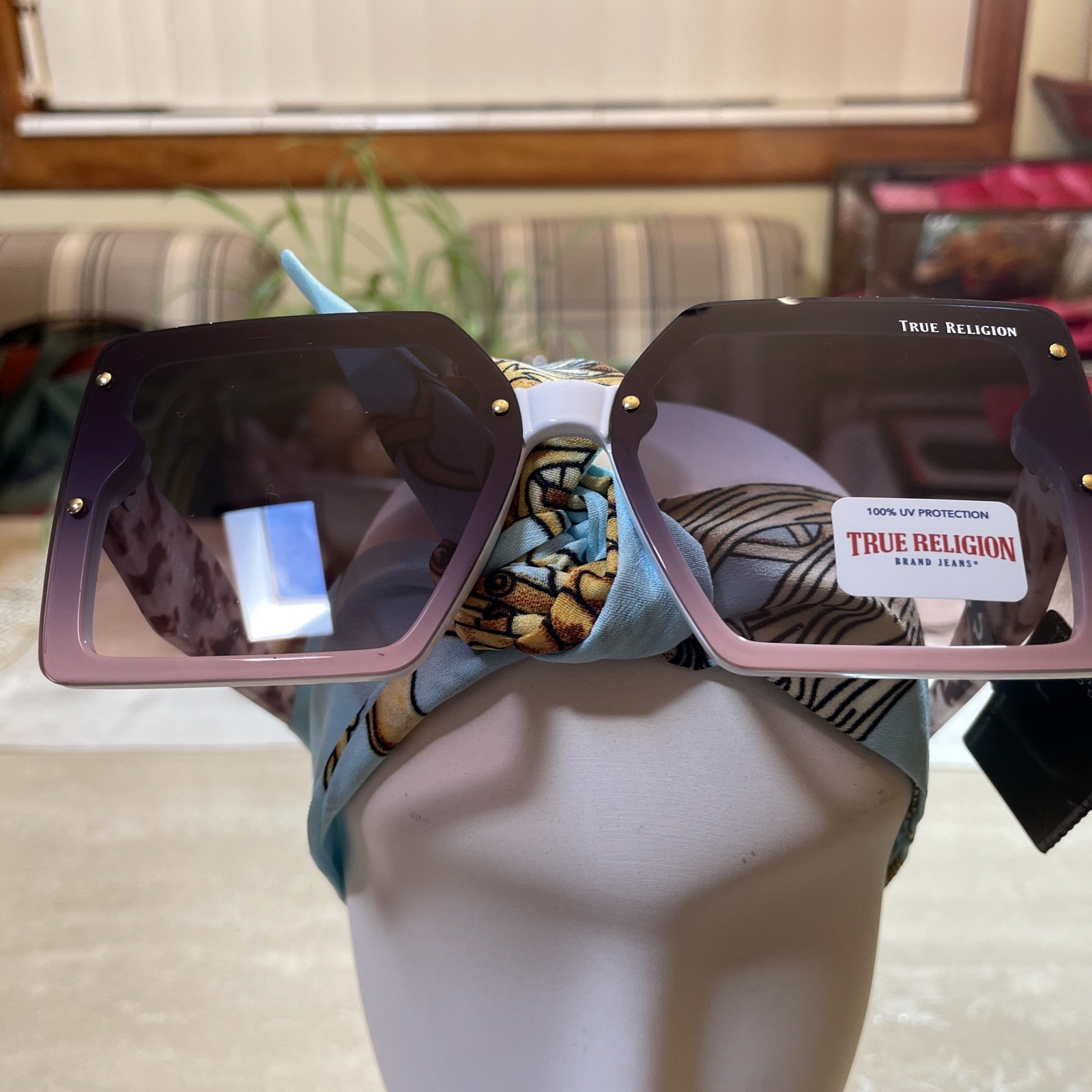 TRUE RELIGION Gold Pink Black White TR57233 Sunglasses Fabulous Look. Free S&H. image 3