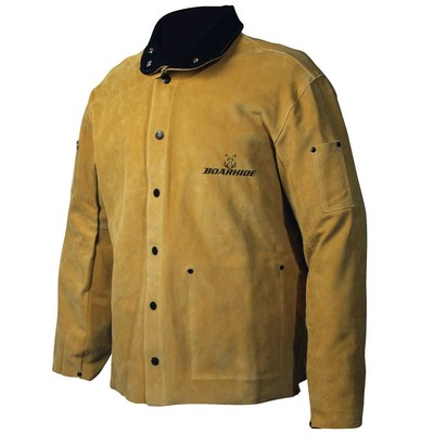 Caiman 3030-5 Large 30-Inch Gold Boarhide Welding Coat Large, 