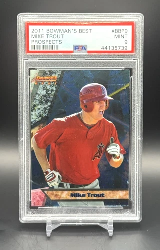 2011 Bowman's Best Prospects Mike Trout Prospects #BBP9 PSA 9