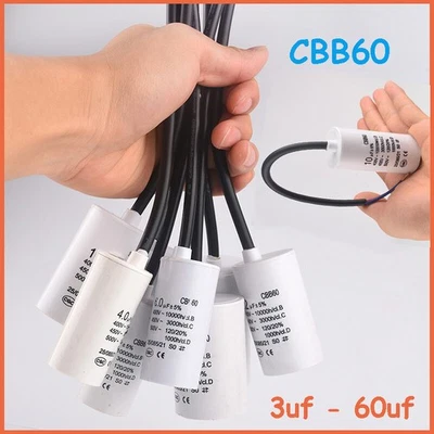 MARKENLOS Kondensator 3uf bis 60uf ±5% 450 V Motorkondensator Anlaufkondensator CBB60