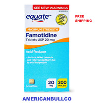 Equate Maximum Strength Famotidine Tablets, 20 mg, 200 Count