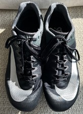 Nike Rival Sprint Track  Field 7.5 Black  Silver Sprinting Spike Shoes