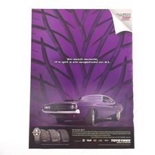 Toyo Proxes S/T Pubblicità Vintage Dodge Challenger Muscle Car Poster Pneumatico Viola