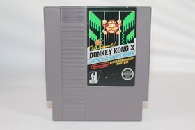 Donkey Kong 3 NES Nintendo Complete CIB Very Good Condition! Hangtab! RARE!