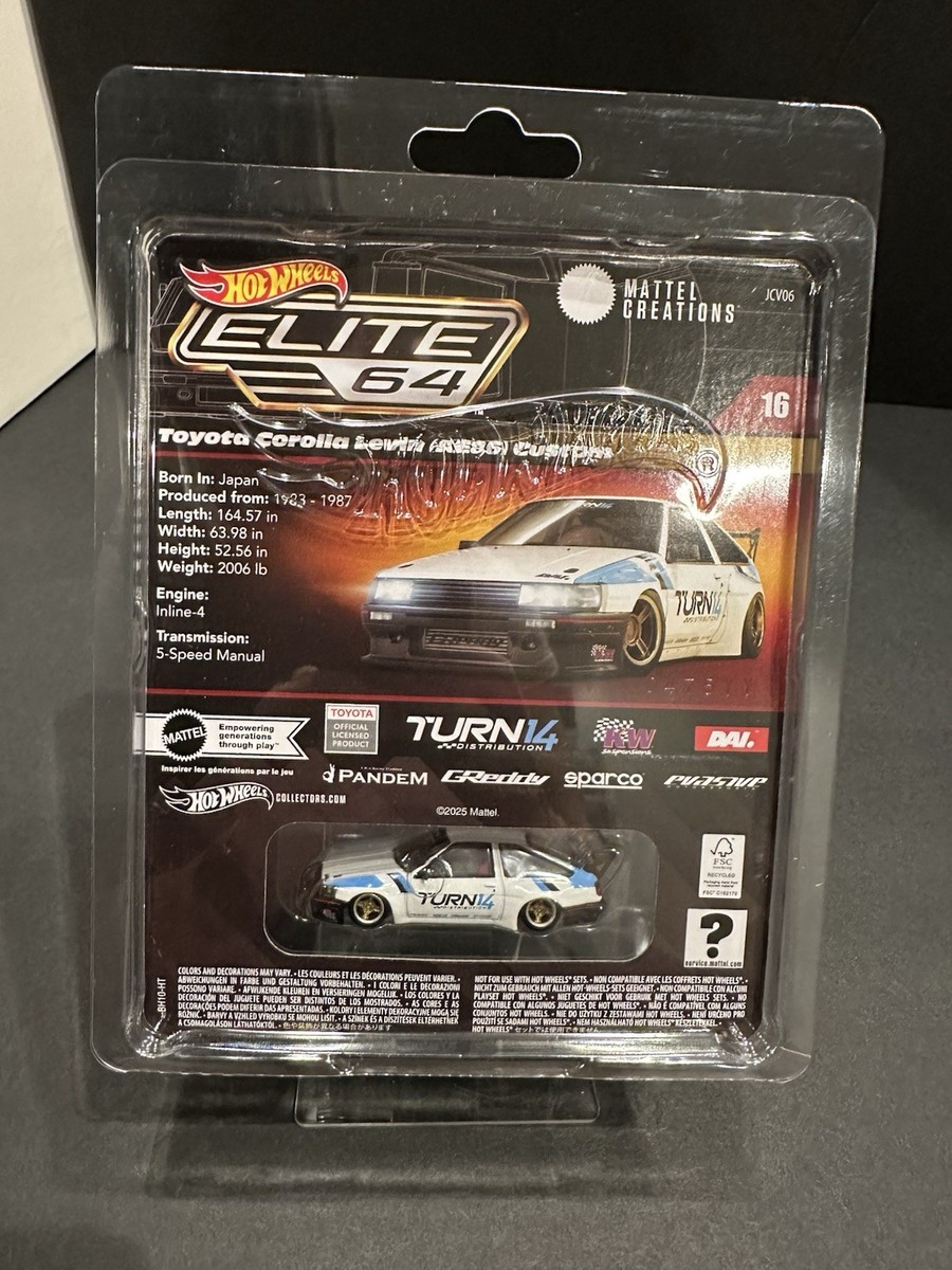 Hot Wheels Elite 64 2025 Toyota Corolla Levin (AE86) Custom #16
