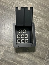 Recessed Stage Floor Box w/8 Female XLR Mic Connectors by Elite Core