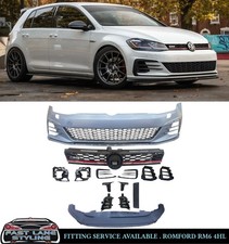 FOR VW GOLF MK7.5 2017-2020 GTI STYLE FRONT BUMPER COMPLETE WITH GRILLE PRIMED