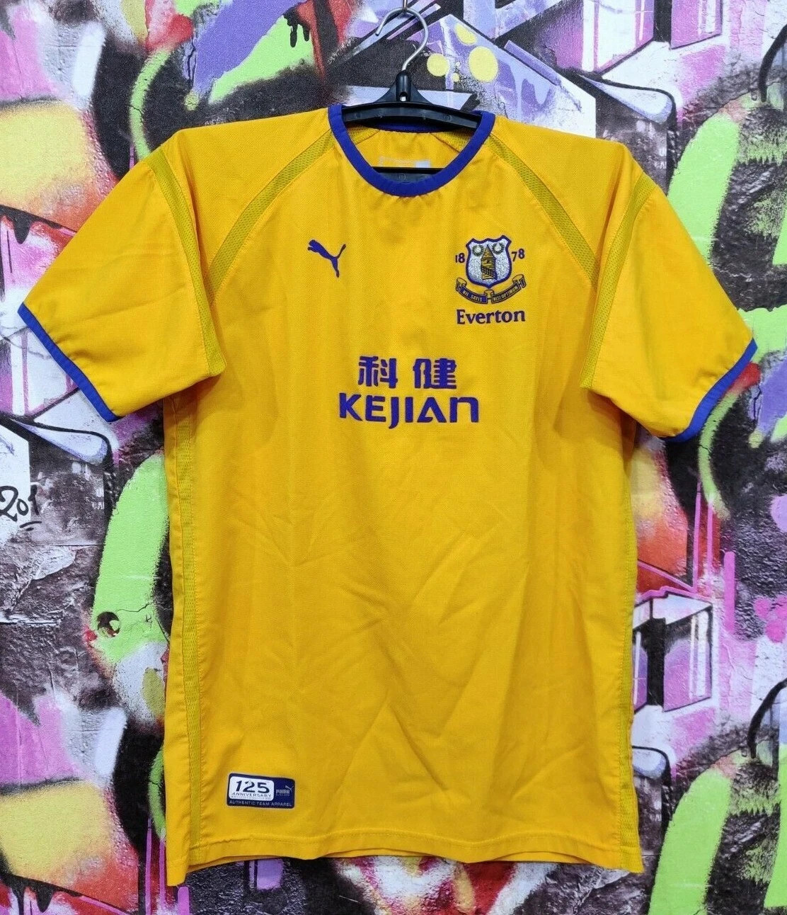 Puma Everton 2003 2004 Away Football Shirt Soccer Jersey Vintage Top Y2K Mens S