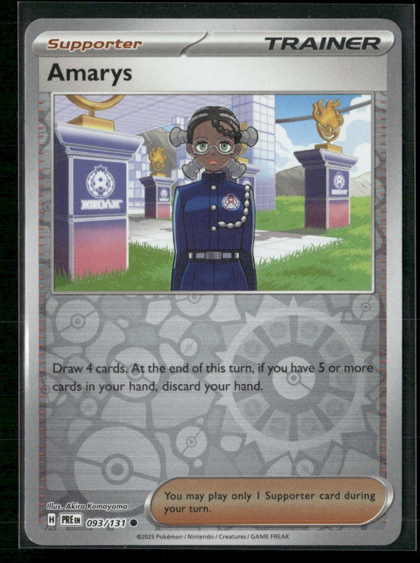 Amarys - SV: Prismatic Evolutions 093/131 Reverse Holo NM