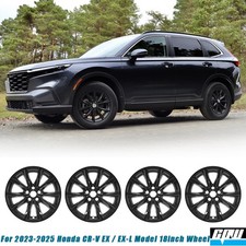 18 Hubcap Black Lacquer Wheel Covers For 2023 2024 2025 Honda Cr-v Ex Ex-l