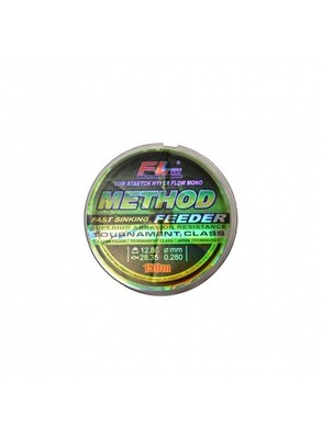 FL Male 3D Method 150m Angelschnur Sinking Monofilament Feeder