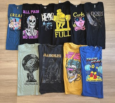 (L) Raskol Apparel Graphic T Shirts, Limited Edition Size Large, Bundle Of 10